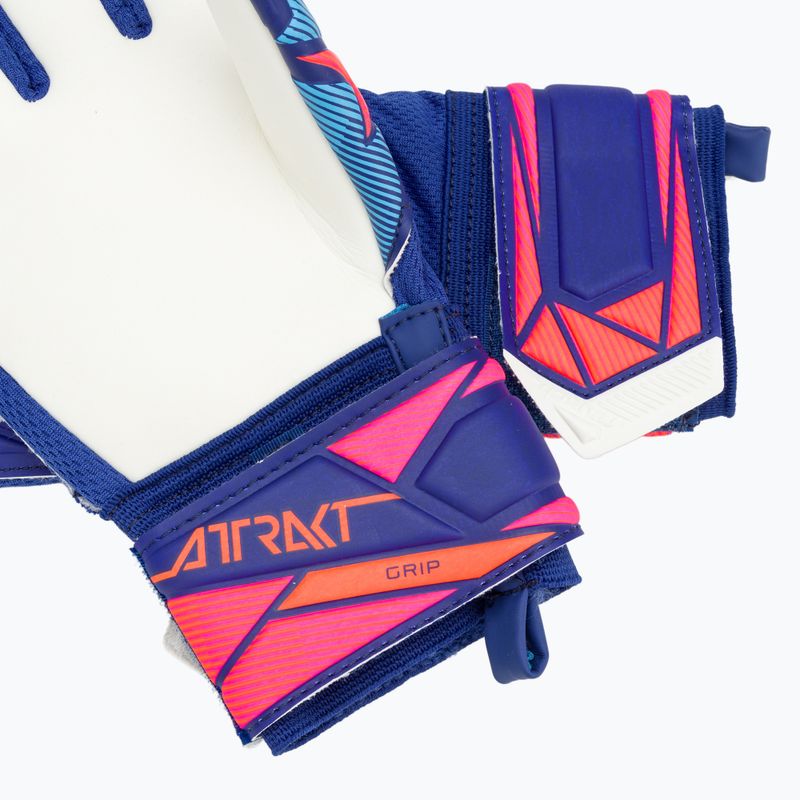 Vaikiškos vartininko pirštinės Reusch Attrakt Grip Junior sharp blue/white/shocking orange 6