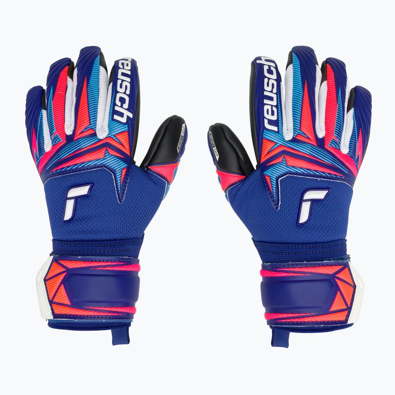 Vaikiškos vartininko pirštinės Reusch Attrakt Infinity Evolution NC Junior sharp blue/shocking orange/black 2