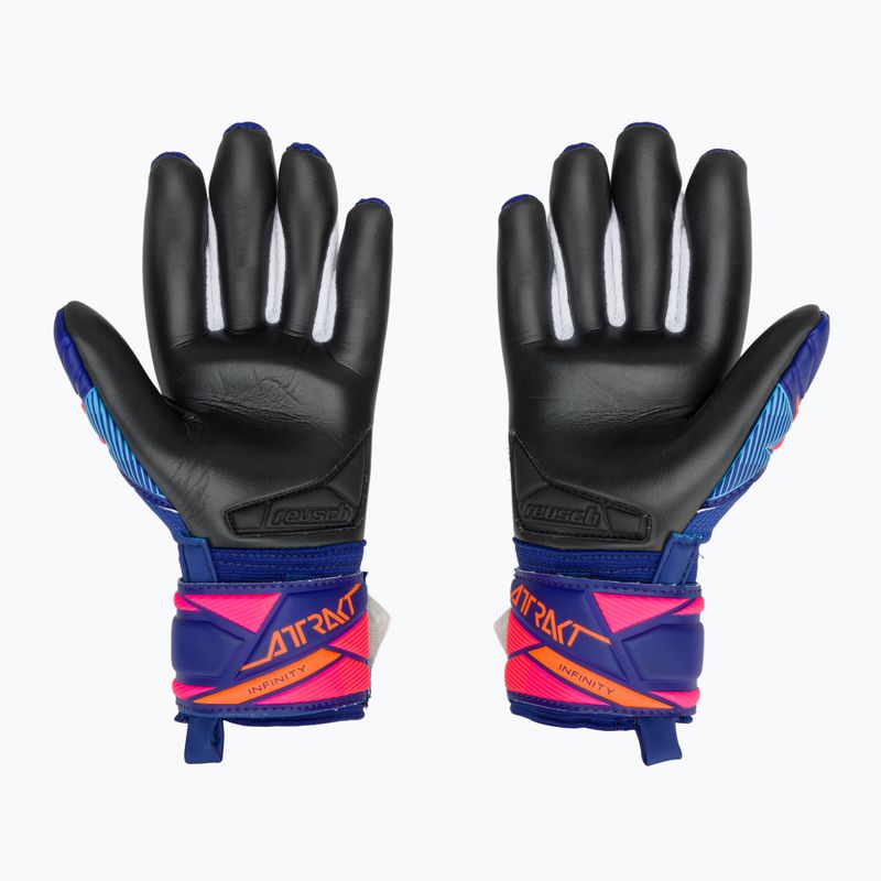 Vaikiškos vartininko pirštinės Reusch Attrakt Infinity Evolution NC Junior sharp blue/shocking orange/black 3