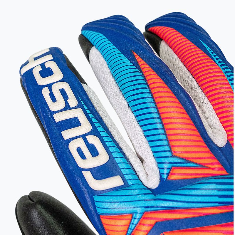 Vartininko pirštinės Reusch Attrakt Infinity Evolution NC sharp blue/shocking orange/black 5