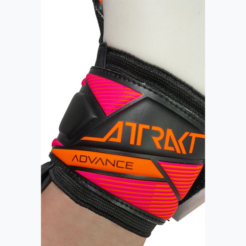 Vartininko pirštinės Reusch Attrakt Advance black/aqua blue/shocking orange 8