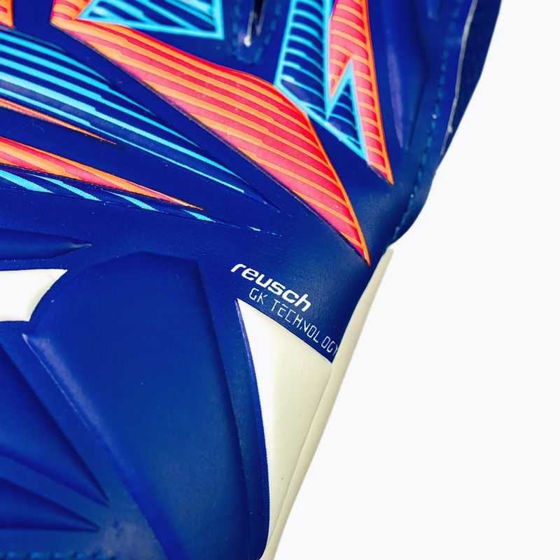 Vartininko pirštinės Reusch Attrakt Starter Solid sharp blue/white/shocking orange 6