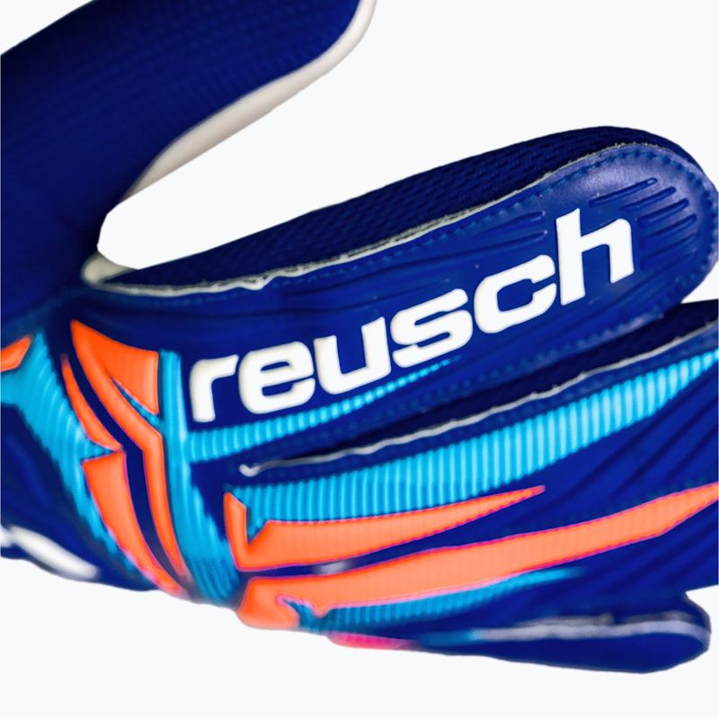 Vartininko pirštinės Reusch Attrakt Starter Solid sharp blue/white/shocking orange 7