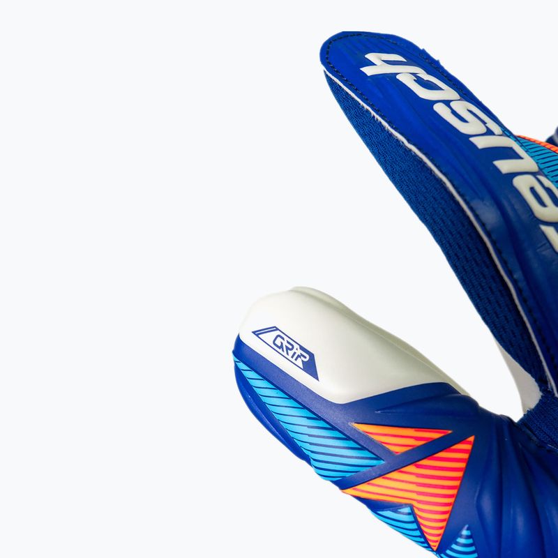 Vartininko pirštinės Reusch Attrakt Grip sharp blue/white/shocking orange 8