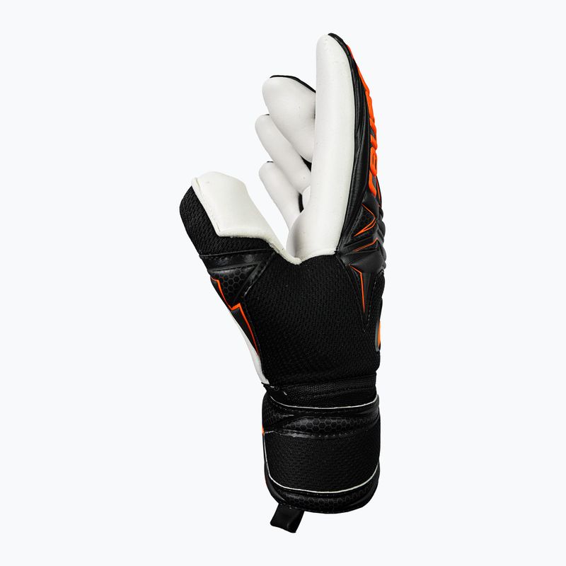 Vartininko pirštinės Reusch Attrakt Advance Finger Support black/shocking orange 4