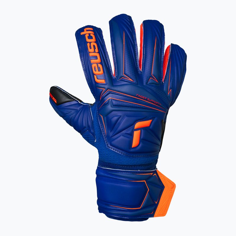 Vartininko pirštinės Reusch Attrakt Infinity Finger Support sharp blue/shocking orange/black 2