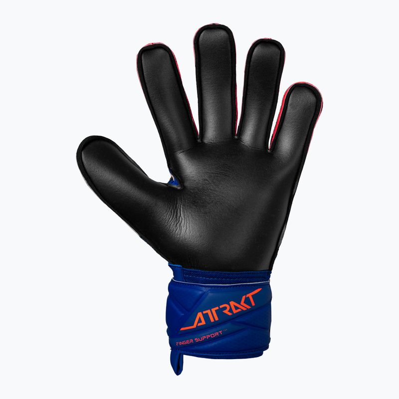 Vartininko pirštinės Reusch Attrakt Infinity Finger Support sharp blue/shocking orange/black 3