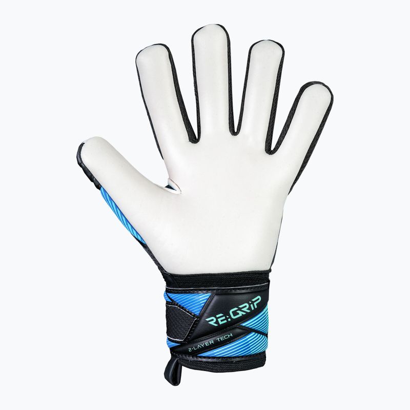 Vaikiškos vartininko pirštinės Reusch Attrakt RE:GRIP NC Junior black/ocean light 4