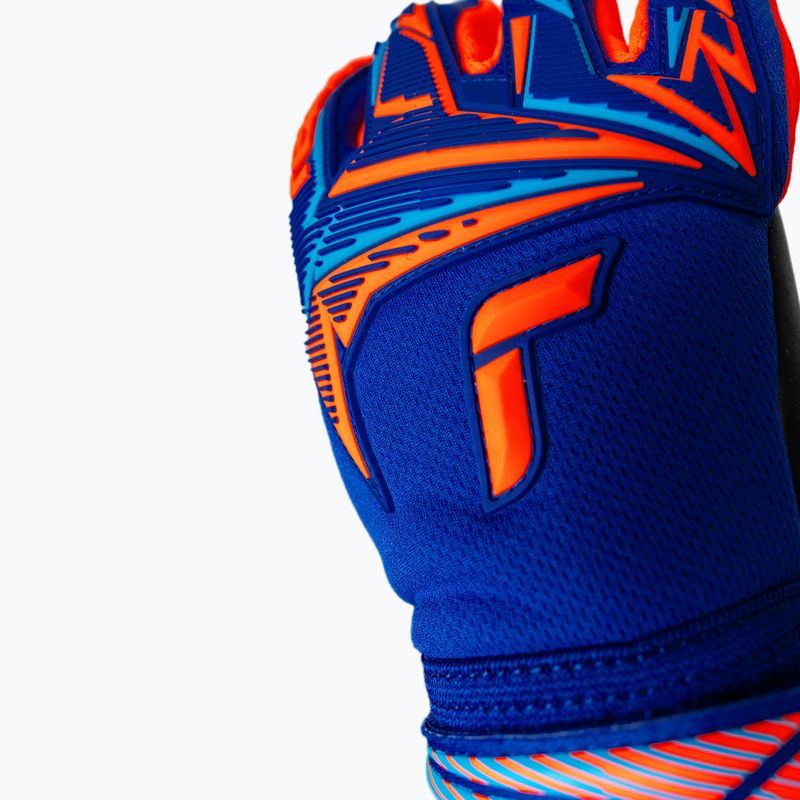 Vartininko pirštinės Reusch Attrakt Freegel Duo NC sharp blue/shocking orange/black 5