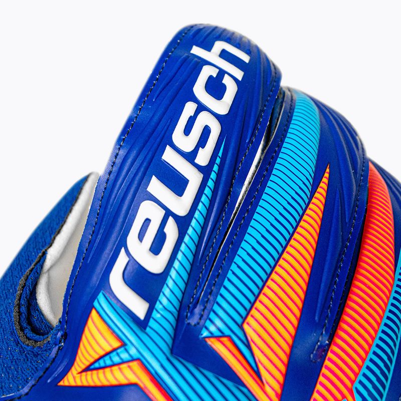 Vartininko pirštinės Reusch Attrakt Solid sharp blue/white/shocking orange 6