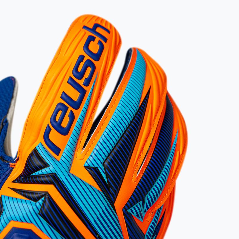 Vartininko pirštinės Reusch Attrakt Solid sharp blue/shocking orange 6