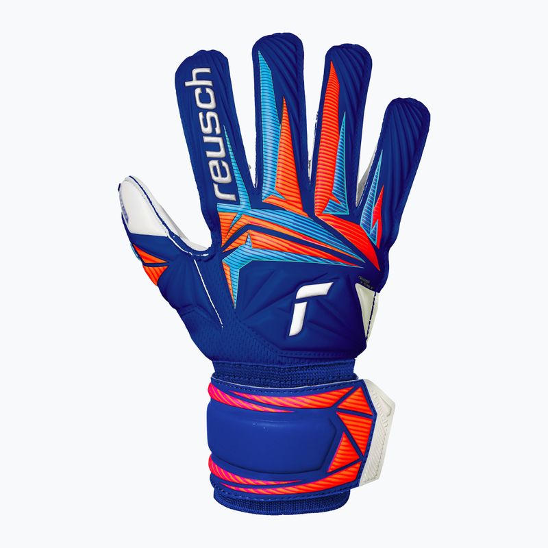 Vaikiškos vartininko pirštinės Reusch Attrakt Advance Junior sharp blue/white/shocking orange 2