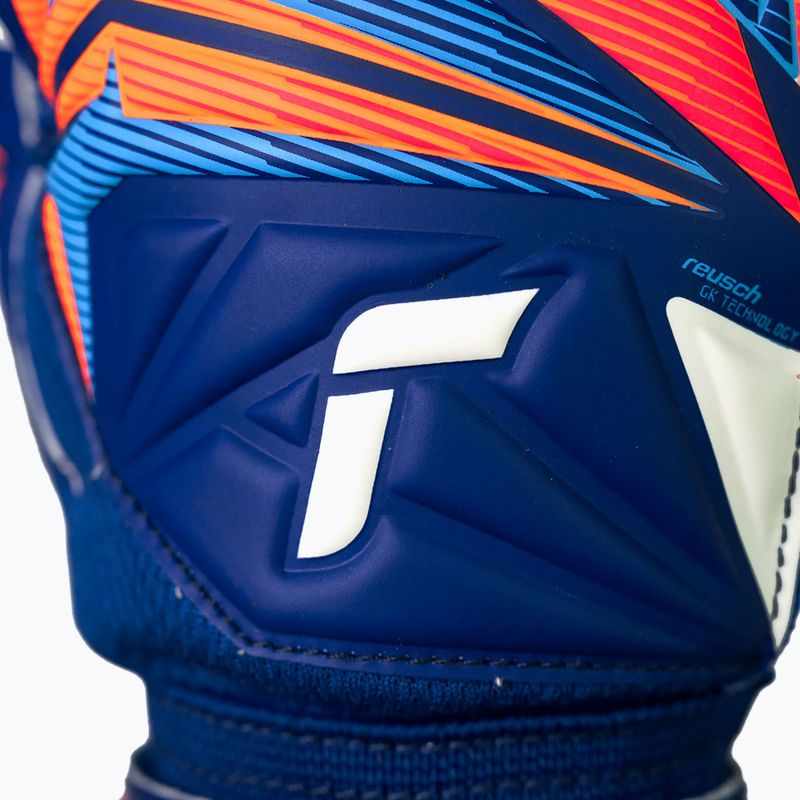 Vaikiškos vartininko pirštinės Reusch Attrakt Advance Junior sharp blue/white/shocking orange 7