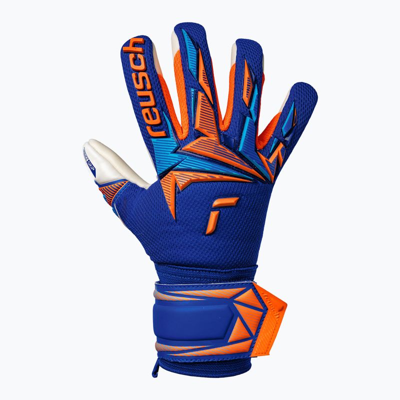 Vaikiškos vartininko pirštinės Reusch Attrakt Freegel Advance Junior sharp blue/shocking orange 2