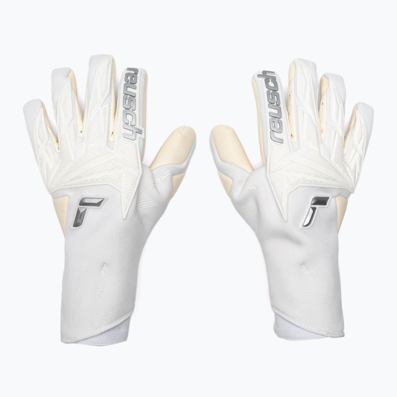Vartininko pirštinės Reusch Attrakt Gold X Strapless white/silver 2