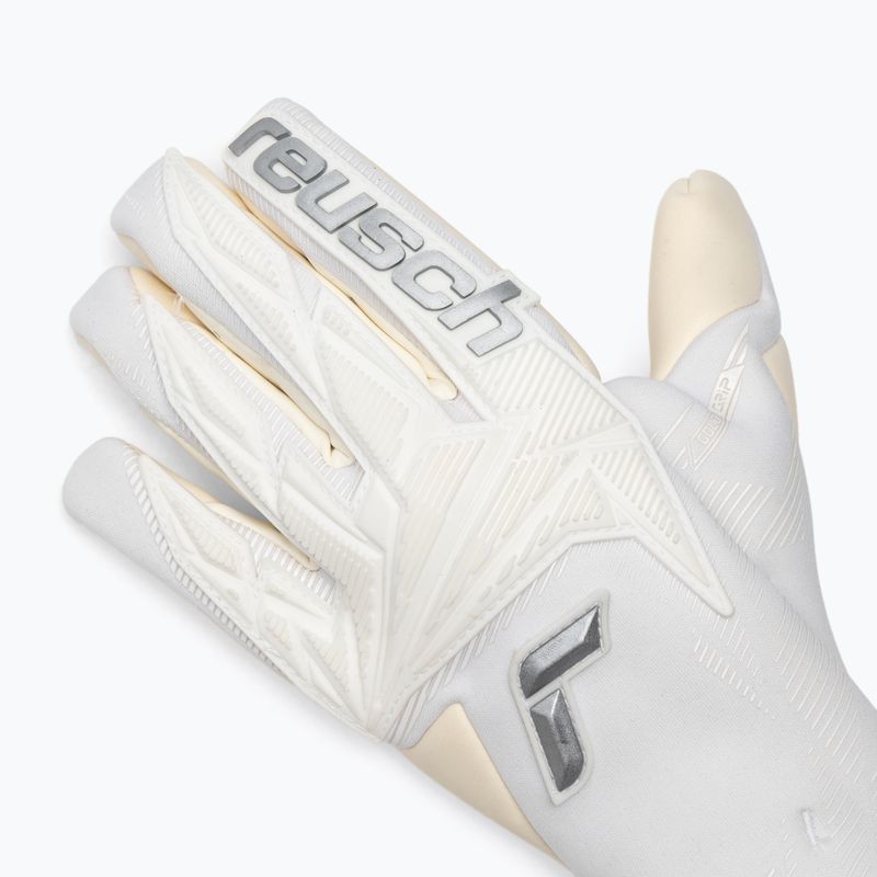 Vartininko pirštinės Reusch Attrakt Gold X Strapless white/silver 4