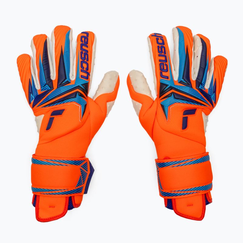 Vartininko pirštinės Reusch Attrakt SpeedBump Guardian shocking orange/blue 2