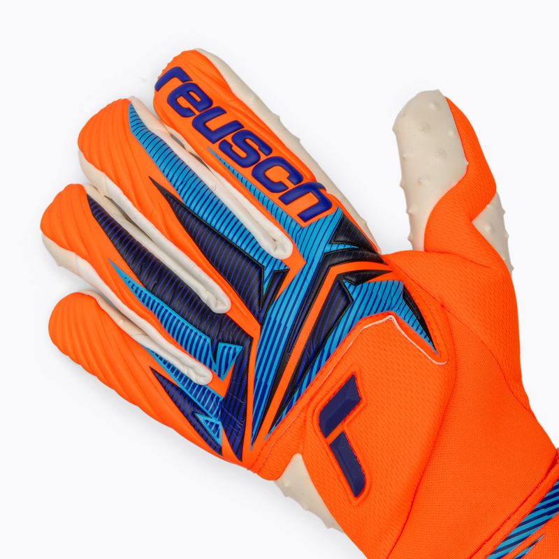Vartininko pirštinės Reusch Attrakt SpeedBump Guardian shocking orange/blue 4