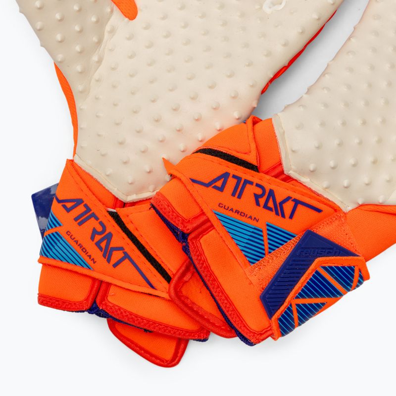 Vartininko pirštinės Reusch Attrakt SpeedBump Guardian shocking orange/blue 6