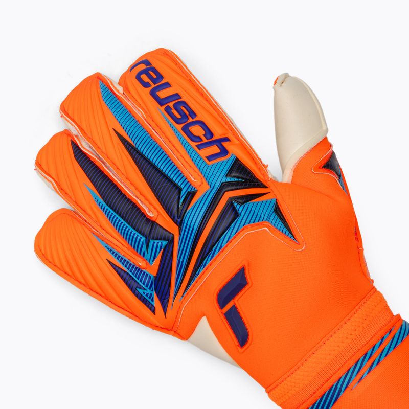 Vartininko pirštinės Reusch Attrakt Gold X Evolution shocking orange/blue 4