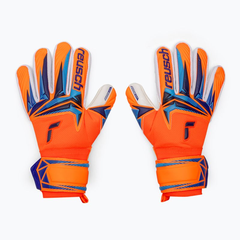Vartininko pirštinės Reusch Attrakt Advance shocking orange/blue 2