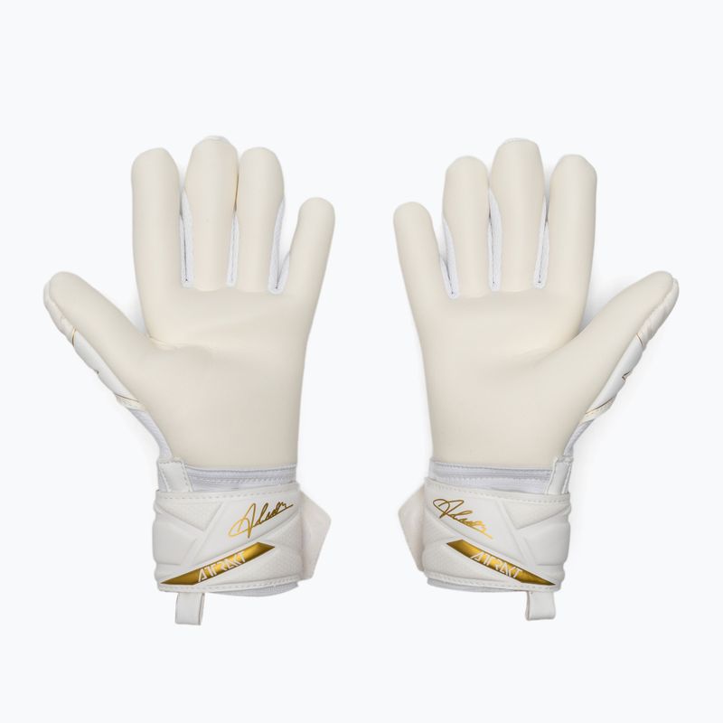 Vaikiškos vartininko pirštinės Reusch Attrakt AB1 Advance Junior white/gold 3