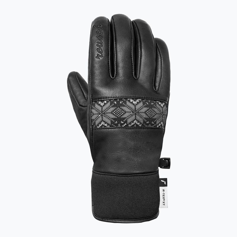 Moteriškos slidinėjimo pirštinės Reusch Charlize R-Tex XT black/steel gray/silver 2