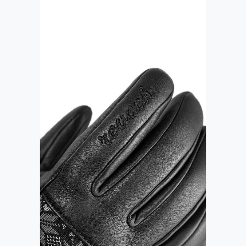 Moteriškos slidinėjimo pirštinės Reusch Charlize R-Tex XT black/steel gray/silver 4