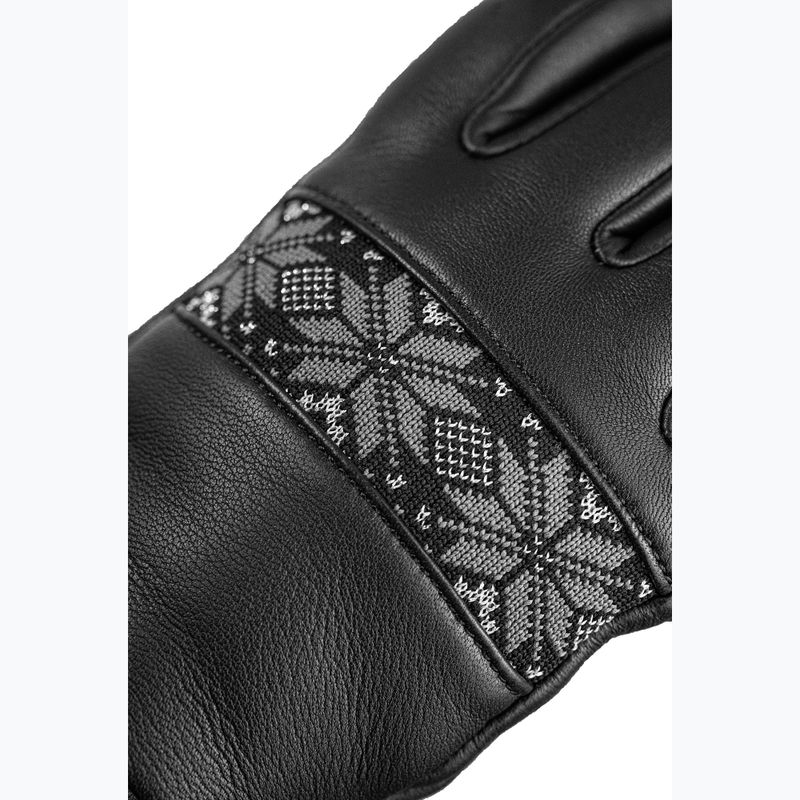 Moteriškos slidinėjimo pirštinės Reusch Charlize R-Tex XT black/steel gray/silver 5