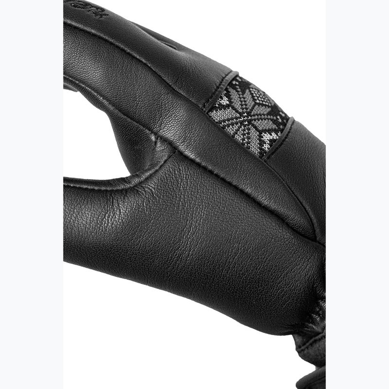Moteriškos slidinėjimo pirštinės Reusch Charlize R-Tex XT black/steel gray/silver 7