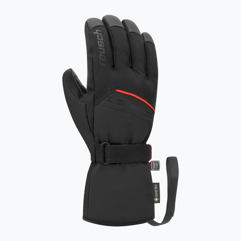 Slidinėjimo pirštinės Reusch Morris GORE-TEX black/fire red 2