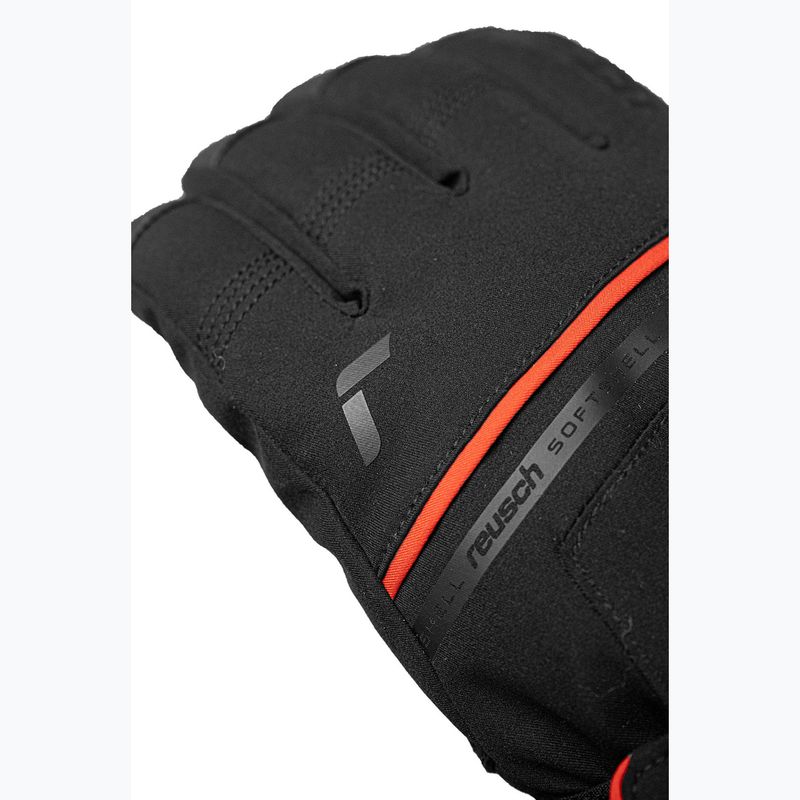 Slidinėjimo pirštinės Reusch Morris GORE-TEX black/fire red 6