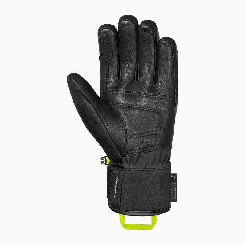 Slidinėjimo pirštinės Reusch Profi SL black/dark granite/safety yellow 3