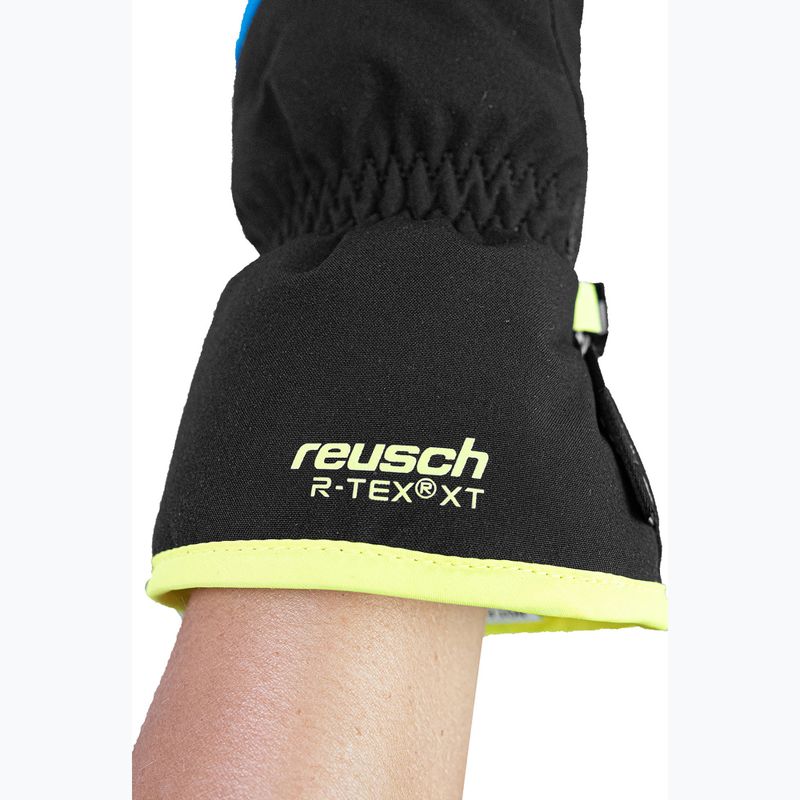 Vaikiškos slidinėjimo pirštinės Reusch Wonder R-TEX® XT Junior blck/bril blu/safety yell 6