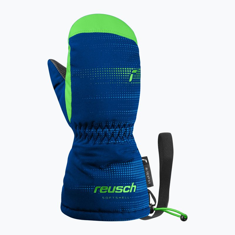 Vaikiškos slidinėjimo pirštinės Reusch Maxi R-Tex XT Mitten surf the web/green gecko 2
