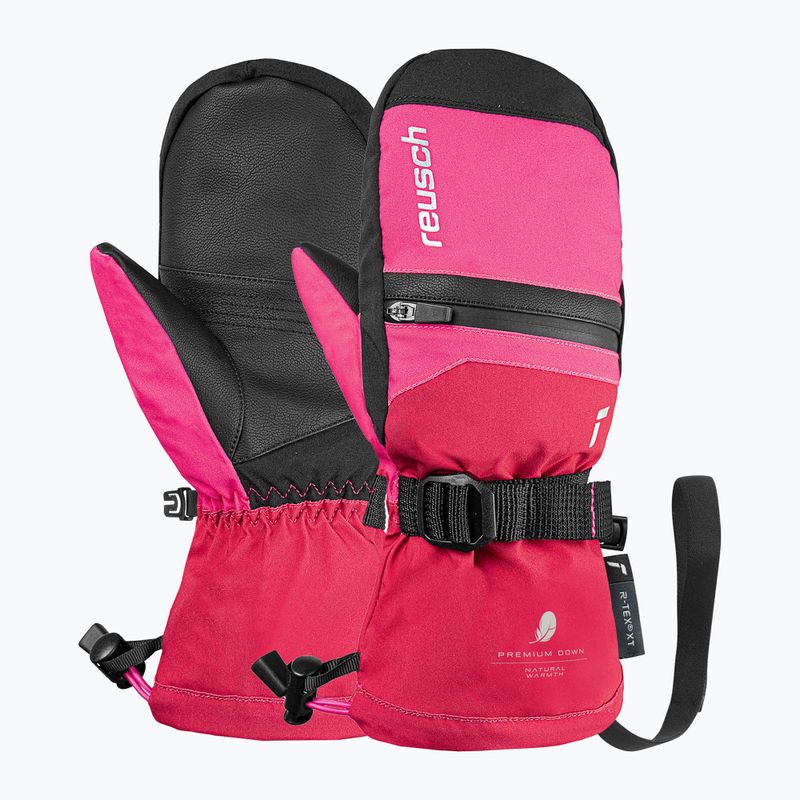 Vaikiškos slidinėjimo pirštinės Reusch Lan R-Tex XT Mitten cerise/pink glo