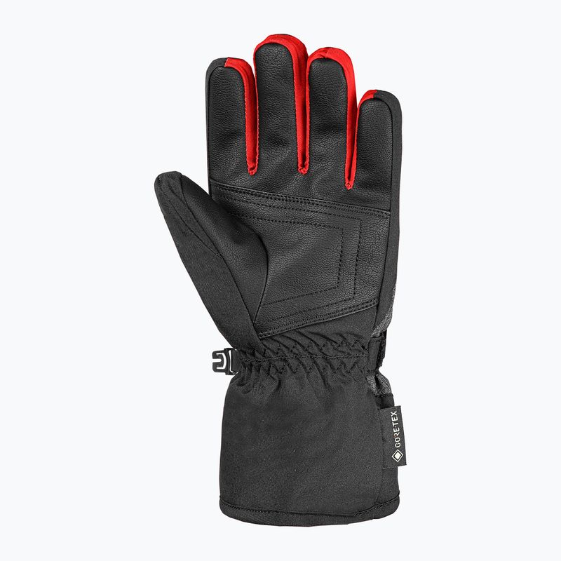 Vaikiškos slidinėjimo pirštinės Reusch Rocket GORE-TEX black/black melange/fire red 3