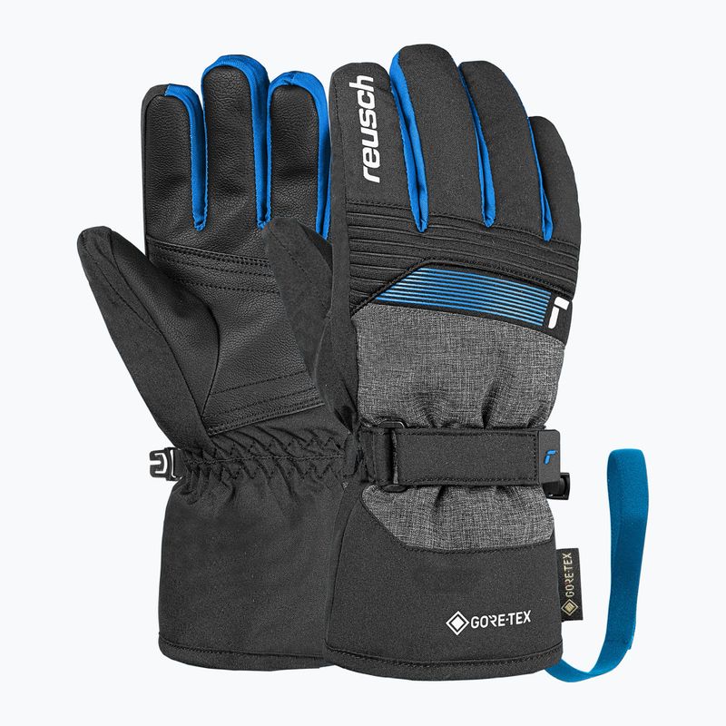 Vaikiškos slidinėjimo pirštinės Reusch Rocket GORE-TEX black/black melange/brilliant blue