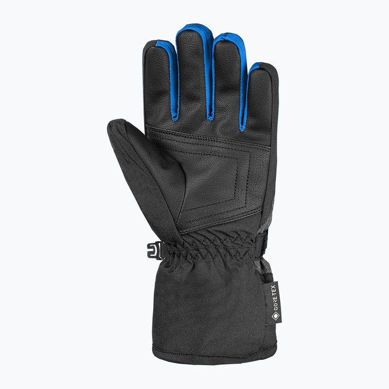 Vaikiškos slidinėjimo pirštinės Reusch Rocket GORE-TEX black/black melange/brilliant blue 3