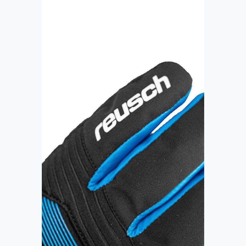 Vaikiškos slidinėjimo pirštinės Reusch Rocket GORE-TEX black/black melange/brilliant blue 4