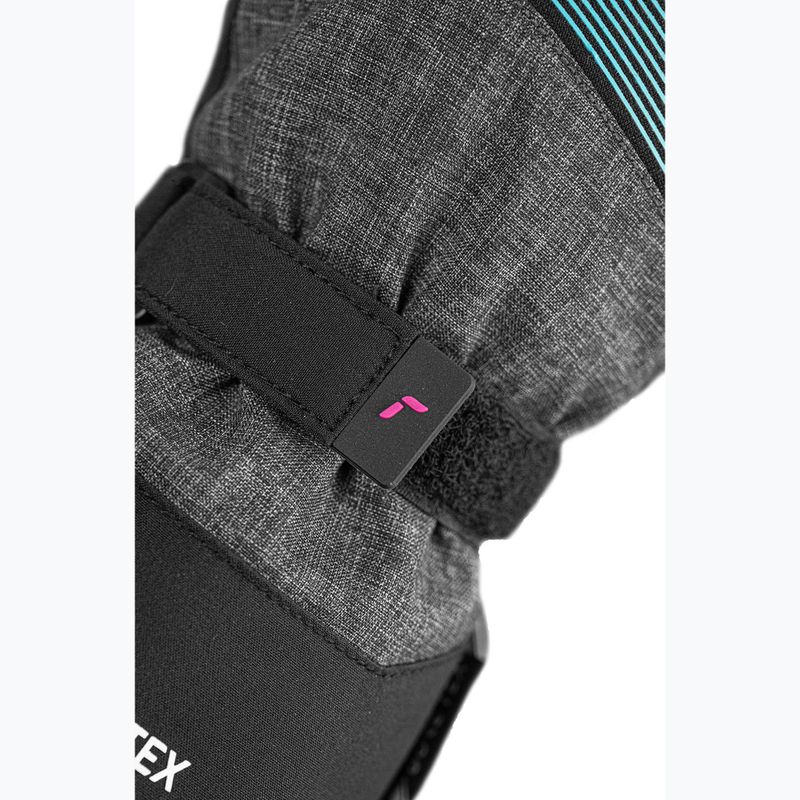 Vaikiškos slidinėjimo pirštinės Reusch Rocket GORE-TEX black/black melange/pink glo 6