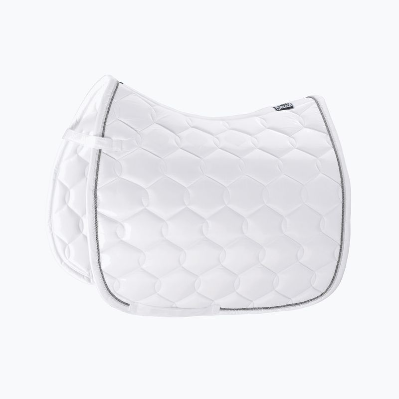 Escadron Glossy Wave Kontrastinė žirgo kepurė balta 218500444010