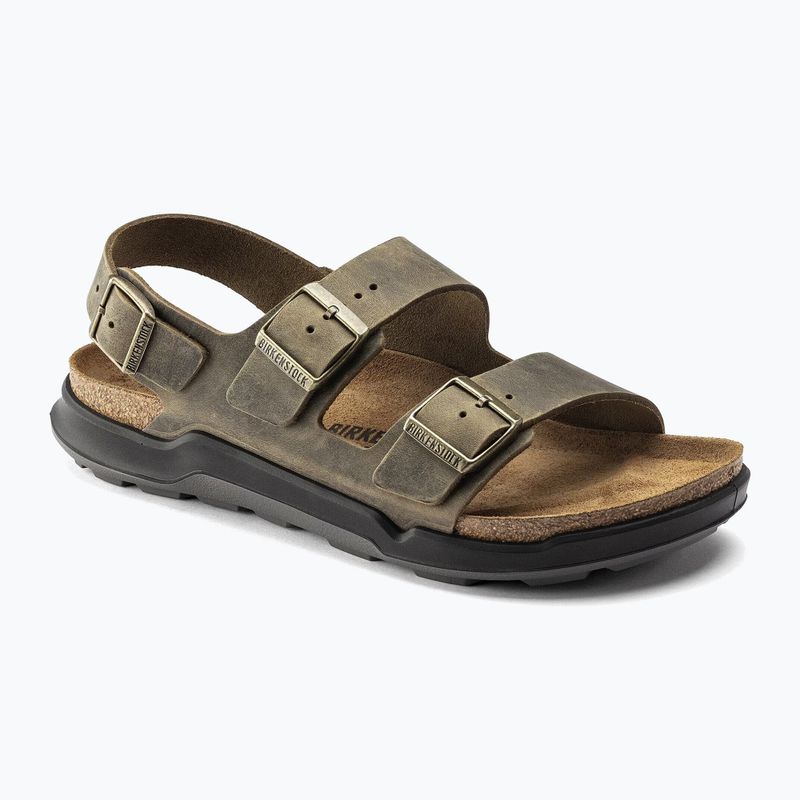 Vyriškos basutės BIRKENSTOCK Milano Crosstown Oiled Leather Regular faded khaki 8