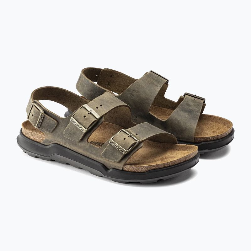 Vyriškos basutės BIRKENSTOCK Milano Crosstown Oiled Leather Regular faded khaki 10