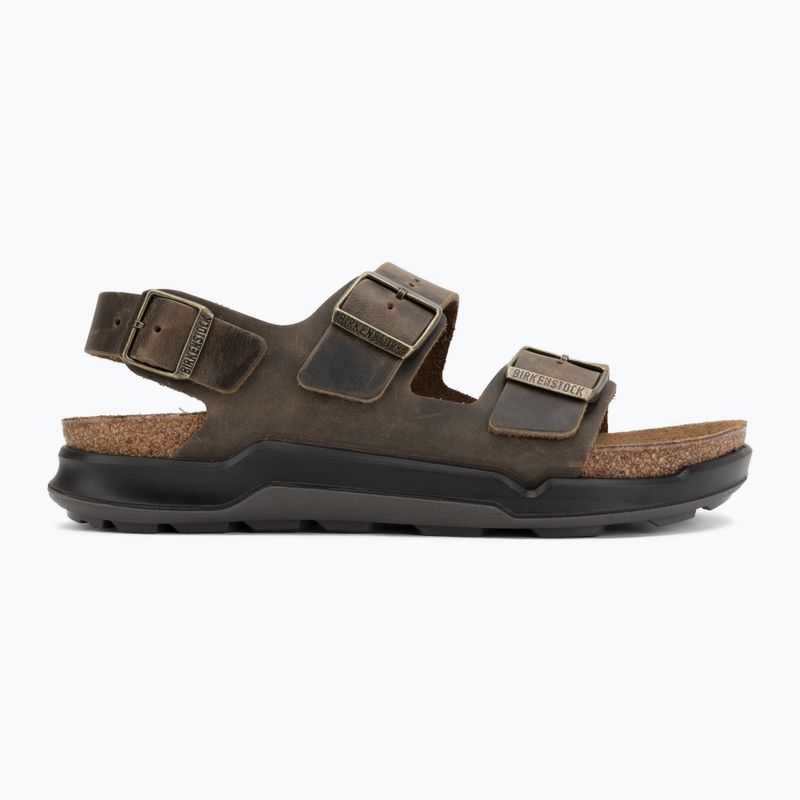 Vyriškos basutės BIRKENSTOCK Milano Crosstown Oiled Leather Regular faded khaki 2