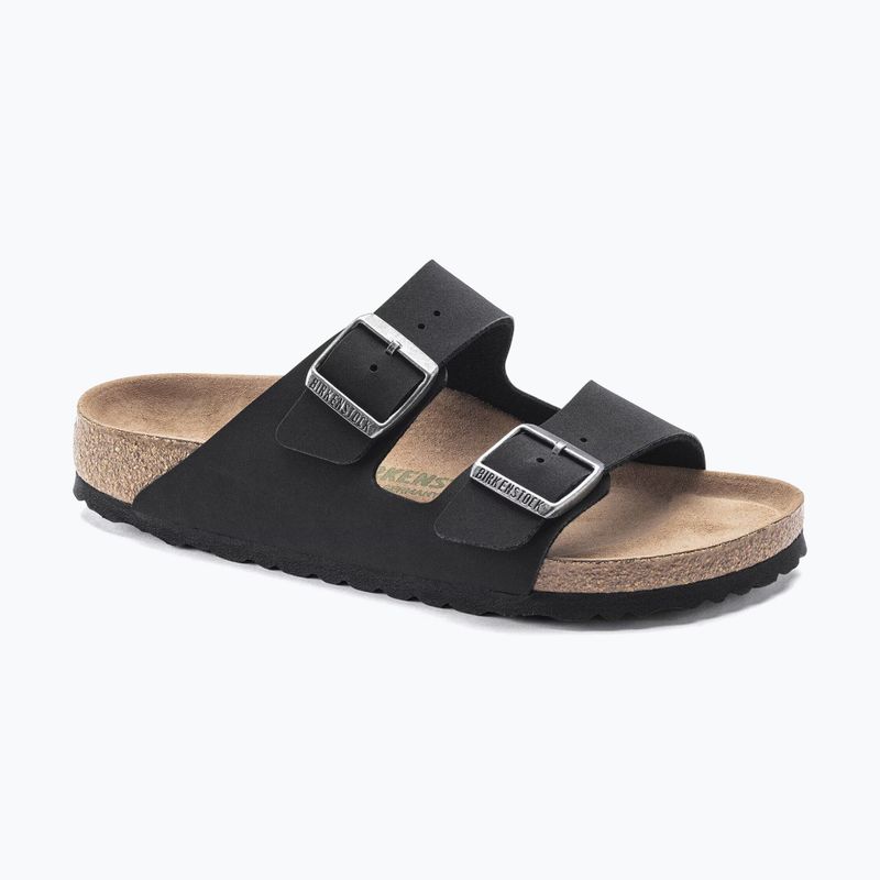 Šlepetės BIRKENSTOCK Arizona Vegan Birkibuc Narrow black