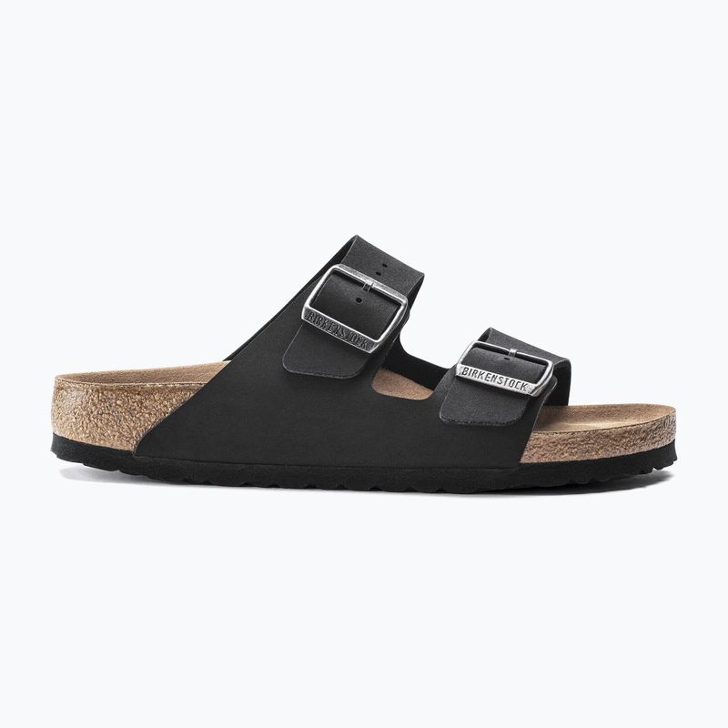 Šlepetės BIRKENSTOCK Arizona Vegan Birkibuc Narrow black 2