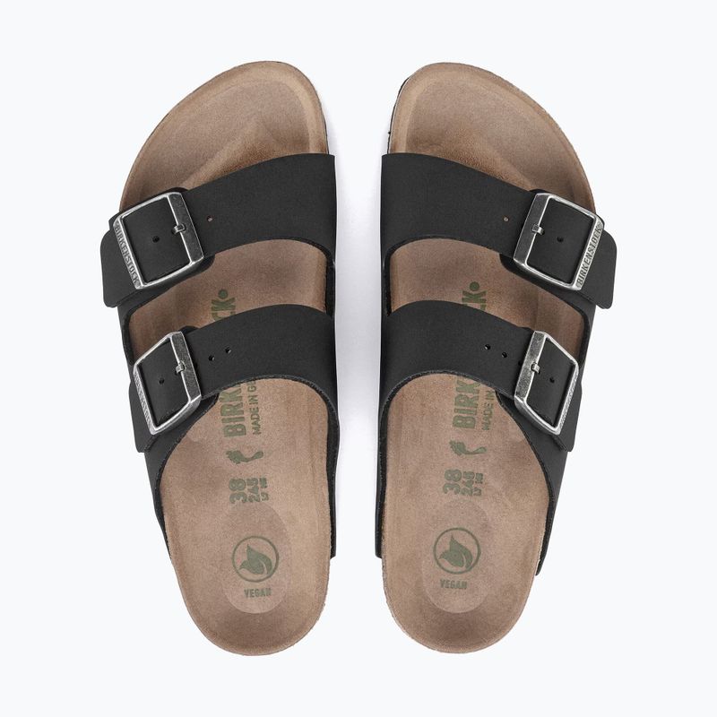 Šlepetės BIRKENSTOCK Arizona Vegan Birkibuc Narrow black 4