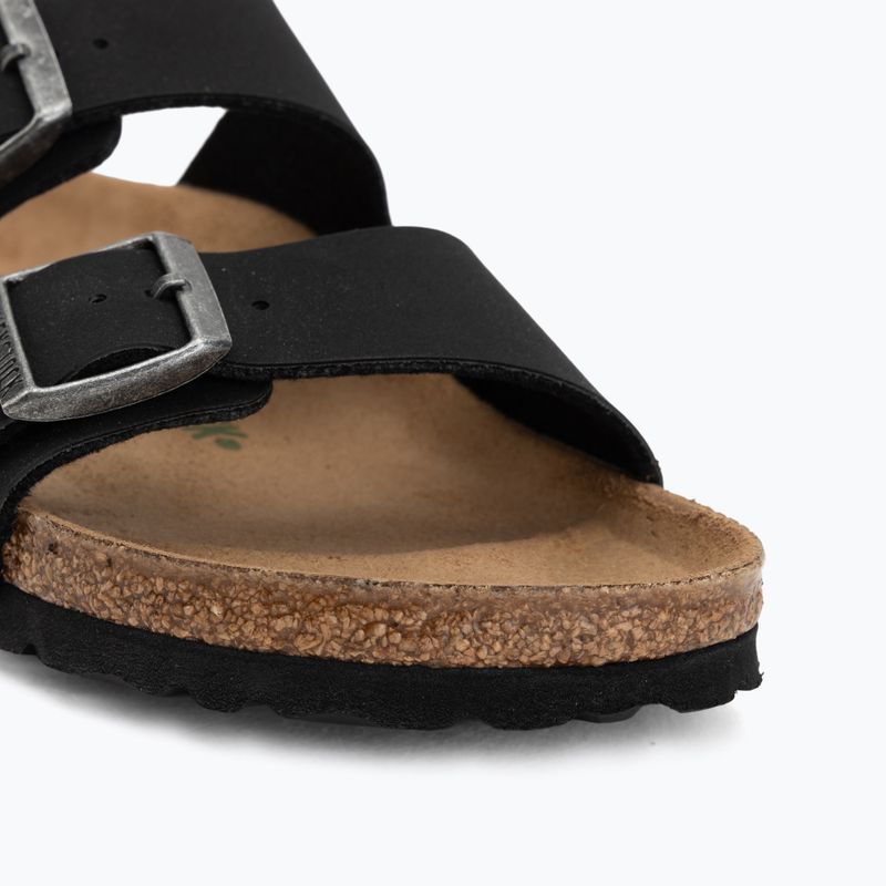 Šlepetės BIRKENSTOCK Arizona Vegan Birkibuc Narrow black 7