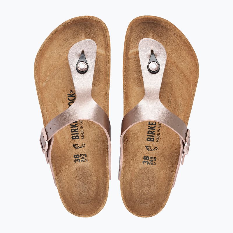 Moteriškos šlepetės BIRKENSTOCK Gizeh Birko-Flor copper 3